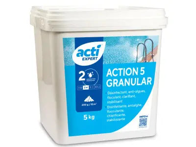 Action 5 Acti Expert 5 kg – Multifunzione Granulare per Piscina