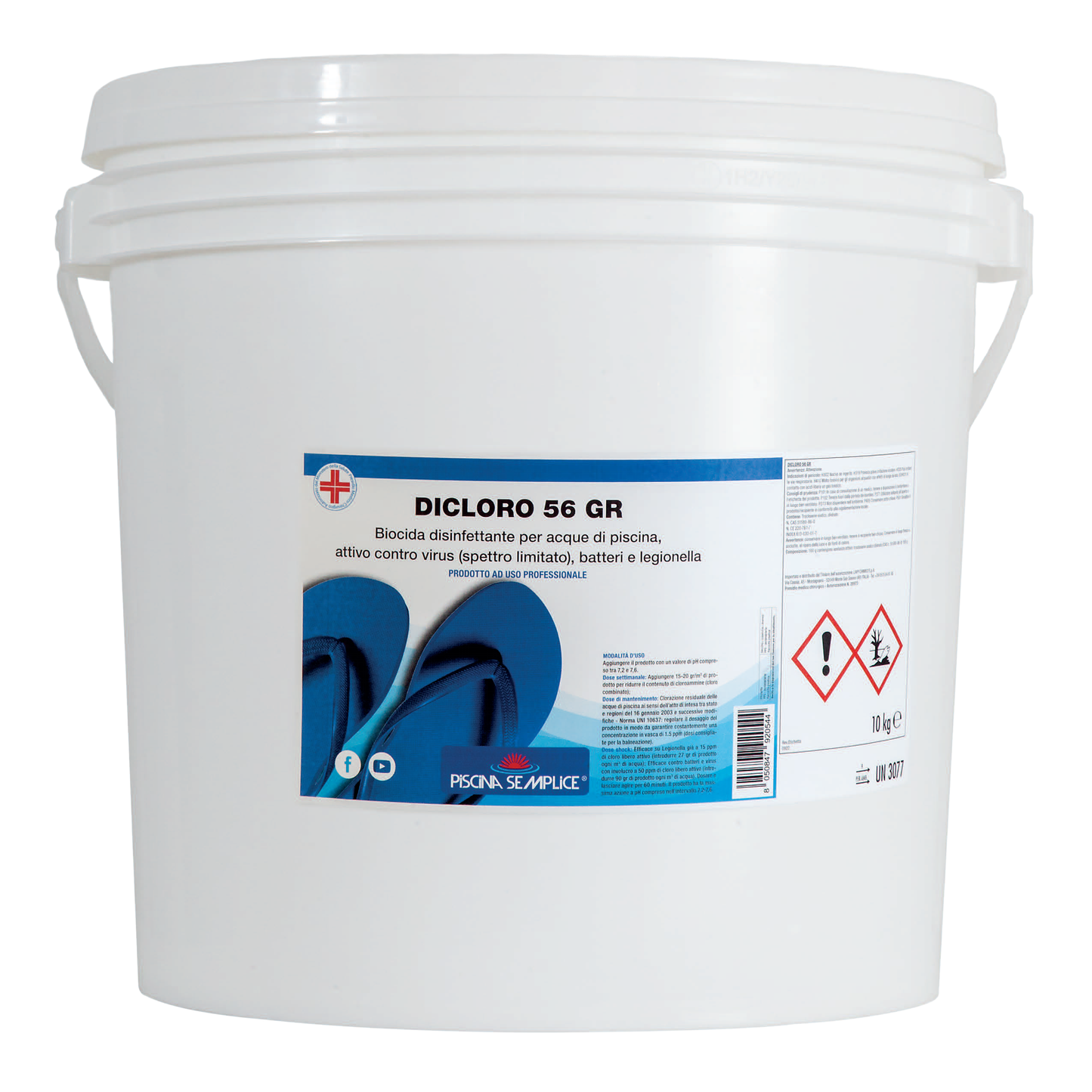 Dicloro 56 Granulare Piscina Semplice