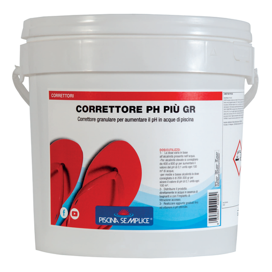 Correttore pH Più Granulare Piscina Semplice
