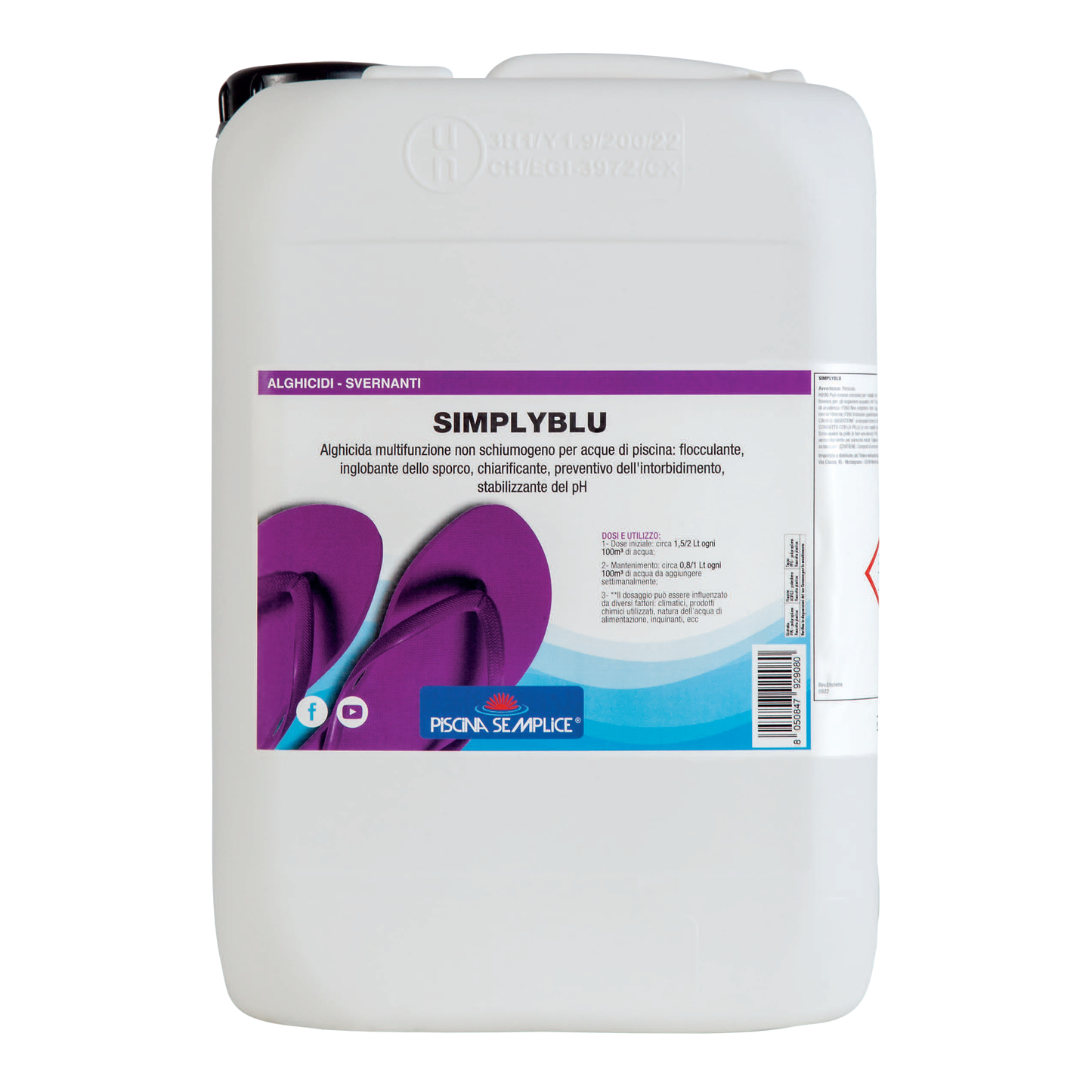 SimplyBlu Piscina Semplice – Alghicida Multifunzione di Ultima Generazione