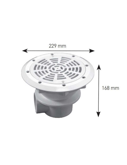Presa di Fondo Emaux Ø229.4 mm per Piscina Liner e PVC