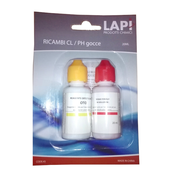 Ricambi CL/pH/Bromo Gocce Piscina Semplice
