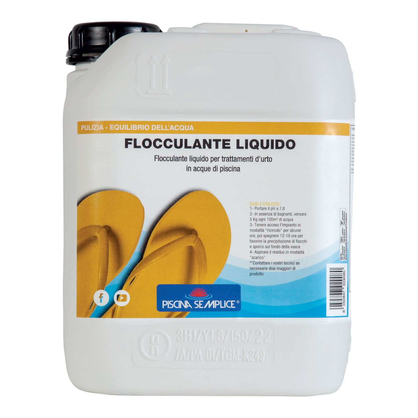 Flocculante Liquido Piscina Semplice