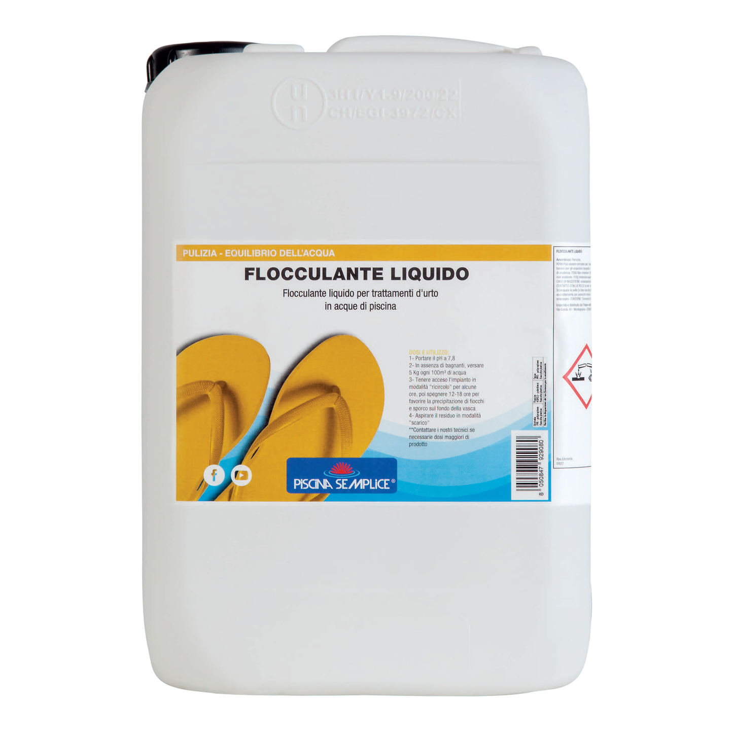 Flocculante Liquido Piscina Semplice