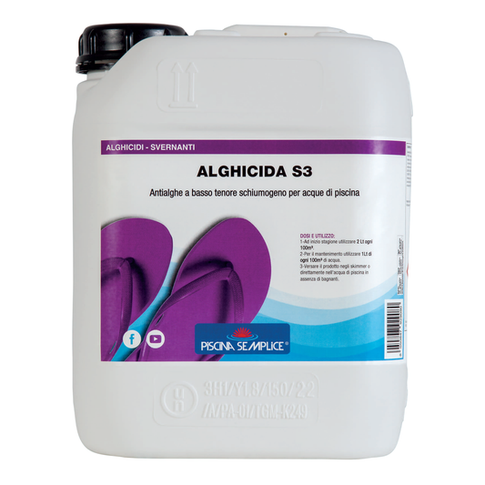 Alghicida S3 Piscina Semplice – Antialghe Concentrato per Piscine