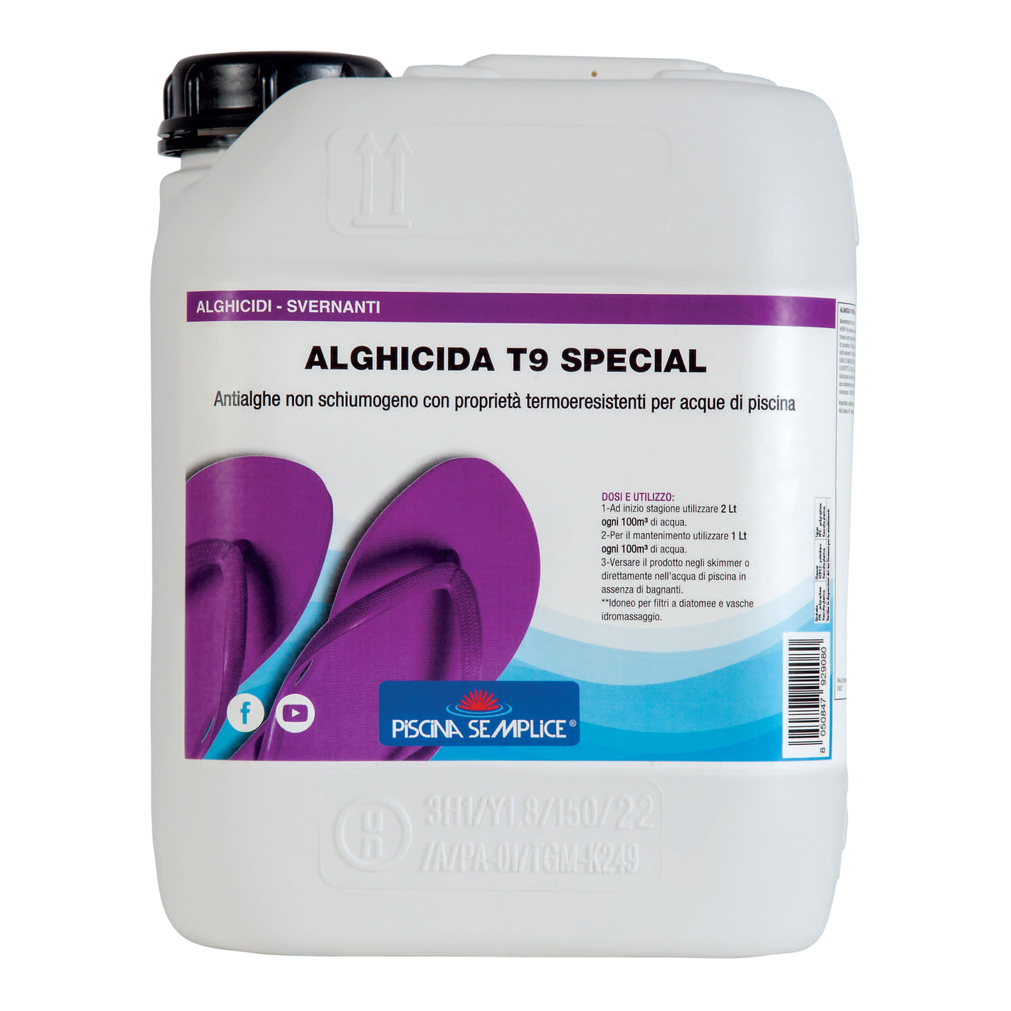 Alghicida T9 Special Piscina Semplice – Antialghe Non Schiumogeno