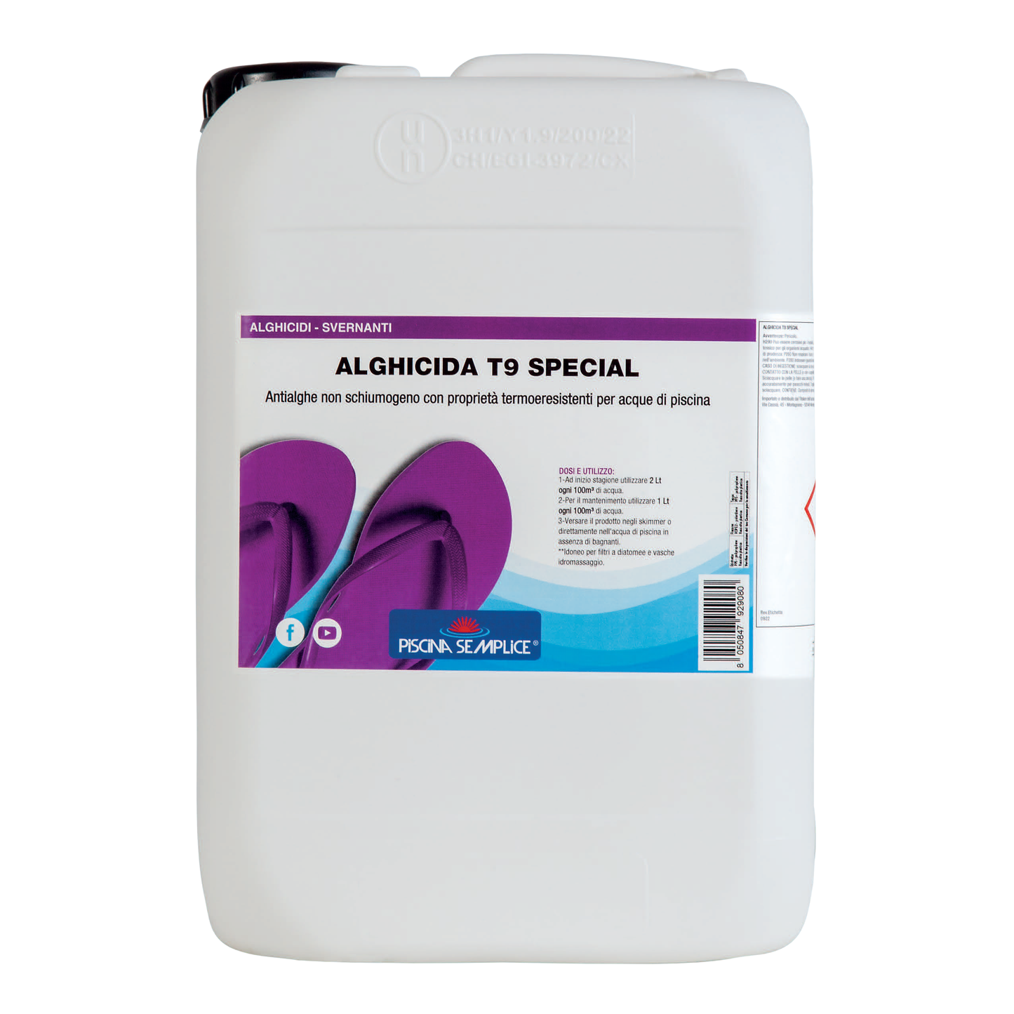 Alghicida T9 Special Piscina Semplice – Antialghe Non Schiumogeno