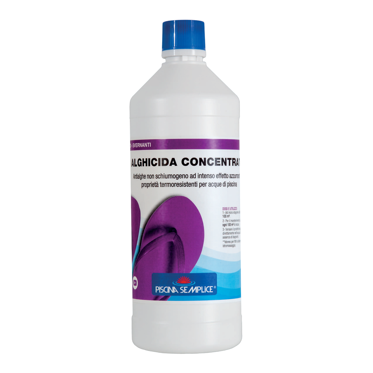 Alghicida Concentrato Piscina Semplice – Tripla Azione per Acqua Cristallina