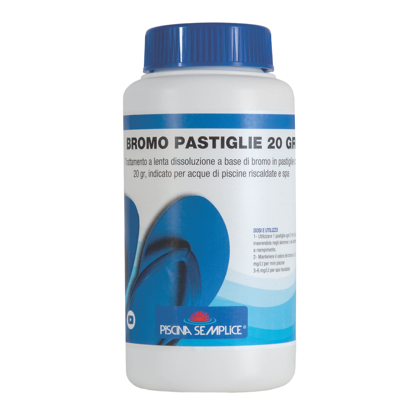 Bromo Pastiglie 20 g Piscina Semplice – Disinfezione per Piscine e SPA