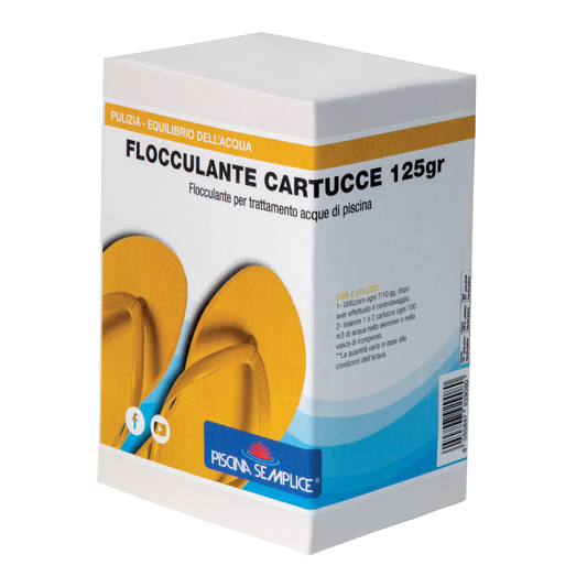 Flocculante Cartucce 125 g 1 kg Piscina Semplice
