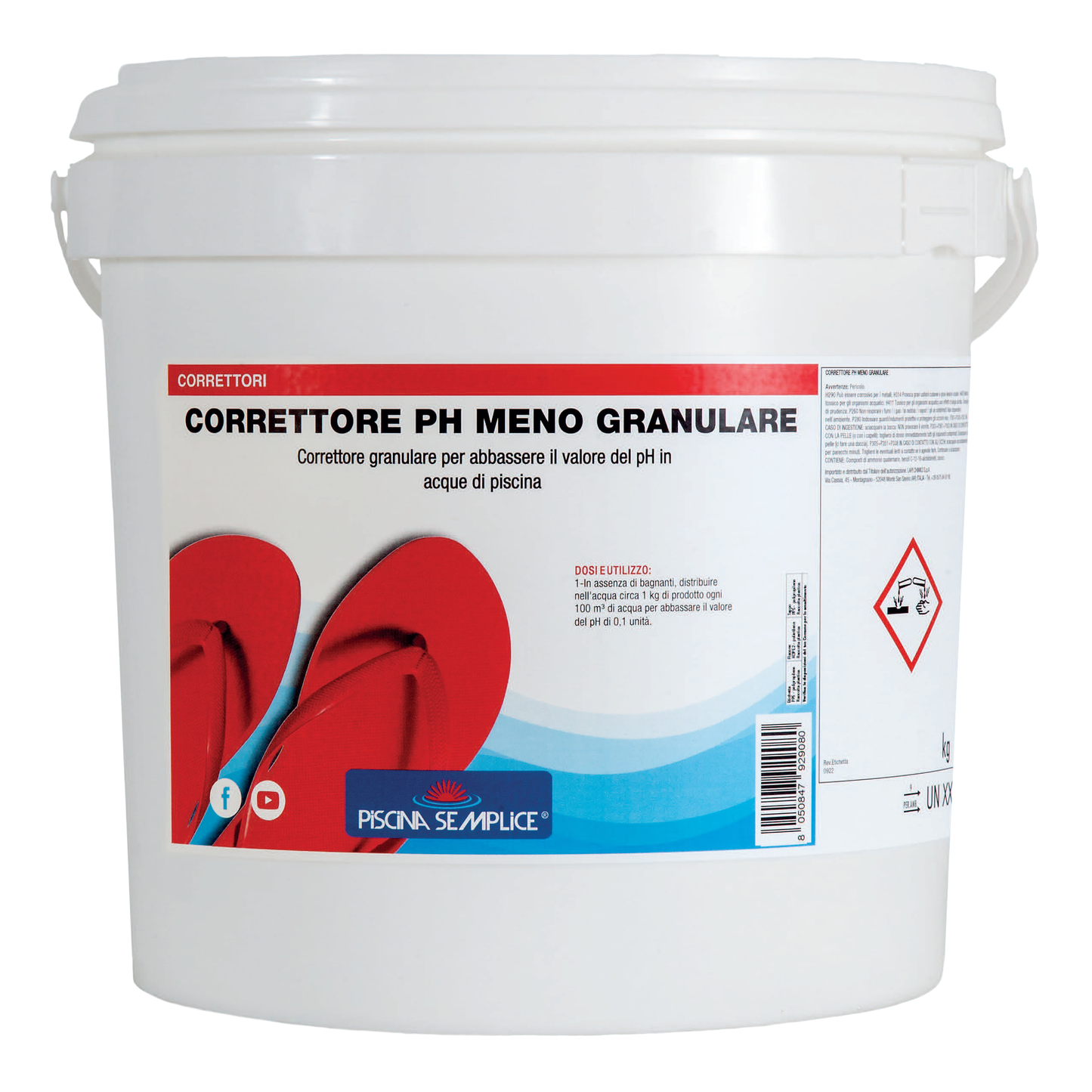 Correttore pH Meno Granulare Piscina Semplice