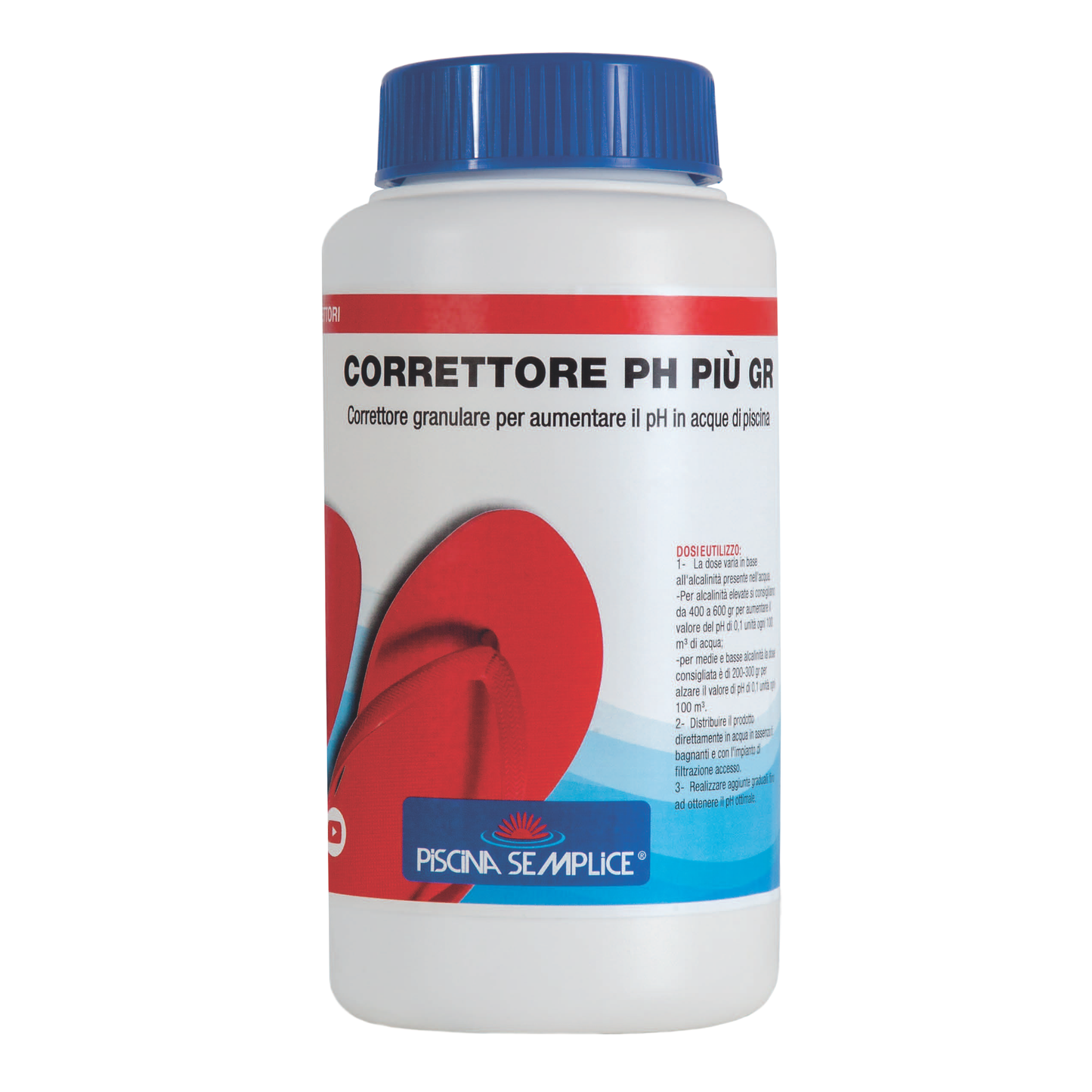 Correttore pH Più Granulare Piscina Semplice