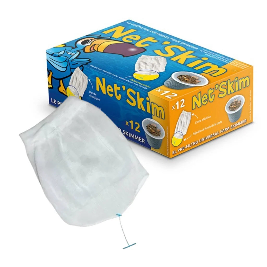 Net’Skim – Prefiltro Igienico Usa e Getta per Skimmer 12 Pezzi