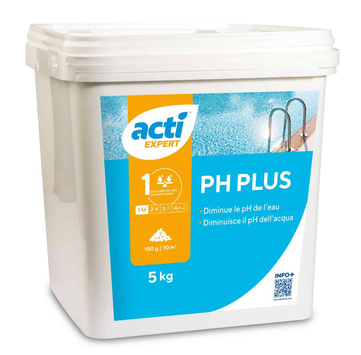 pH Plus Acti Expert – Correttore pH in Polvere per Piscina