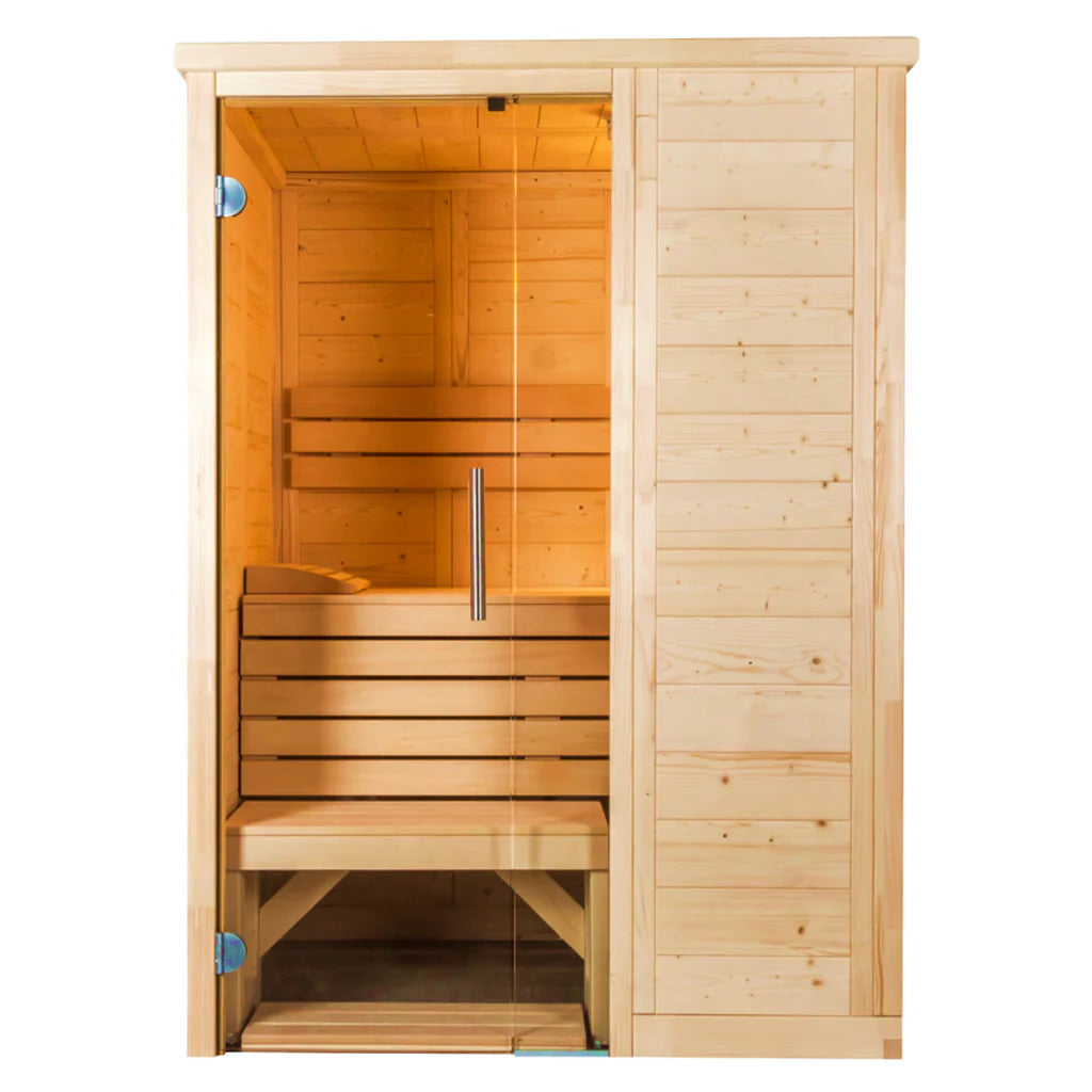 Sauna Alaska - Sauna Finlandese in Abete Rosso con Vetro Panoramico