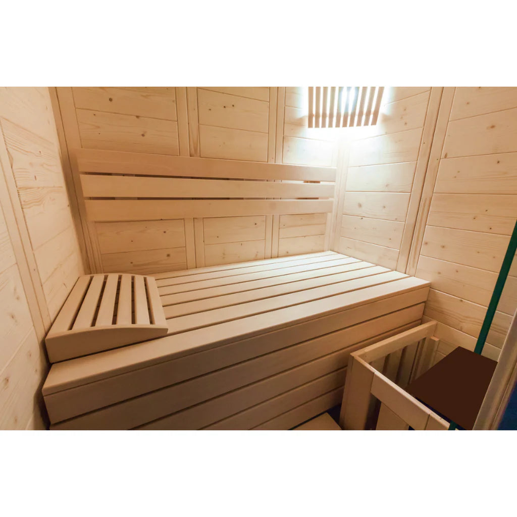 Sauna Alaska - Sauna Finlandese in Abete Rosso con Vetro Panoramico