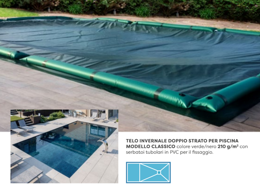 Telo Invernale per Piscina Classico 210 g/m²